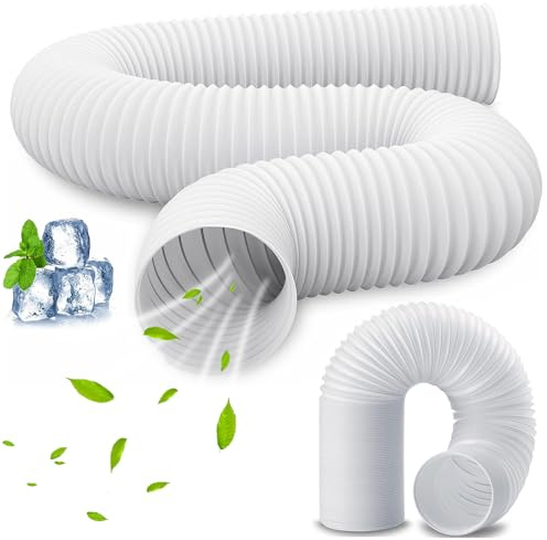 3M Tubo Aire Acondicionado Portátil,Manguera de Escape Acondicionado Telescópica 130mm,Tubo de Ventilación Flexible,Para Aire Acondicionado,Deshumidificador,Secadora