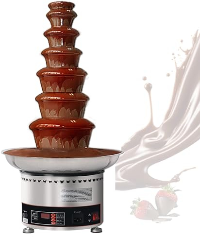 Machine à Fondre Le Chocolat, Machine à Fontaine à Chocolat, Machine à Fondre Le Chocolat En Acier Inoxydable, Fontaine à Chocolat 4/5/6/7 Couches, Adaptée Aux Fêtes, Anniversaires,7Tier