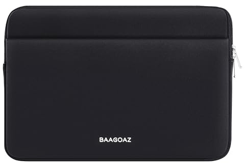 BAAGOAZ Funda Portatil 14 Pulgadas Funda Protectora Bolsa para 14 Ordenador Portátil PC Laptop Chromebook Ultrabook Notebook Netbook Computer, Negro