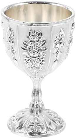Cabilock Zinc Tasse 2 Pièces Verre à Vin Européen Décor De Tasse à Cocktail Coupe à Vin De Style Rétro Verres à Eau Whisky Ancien Vin De Serpent Calice Gobelet à Café Alliage De Zinc Gobelet Vintage