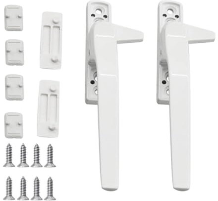 Fenstergriffe Weiß 2 Stück Fenstergriff AbschließBar Fenstergriff Fenstergriffe Abschliessbar Fenster Verriegelung AbschließBare Fenstergriffe,FüR Fenster Und SchiebetüRen