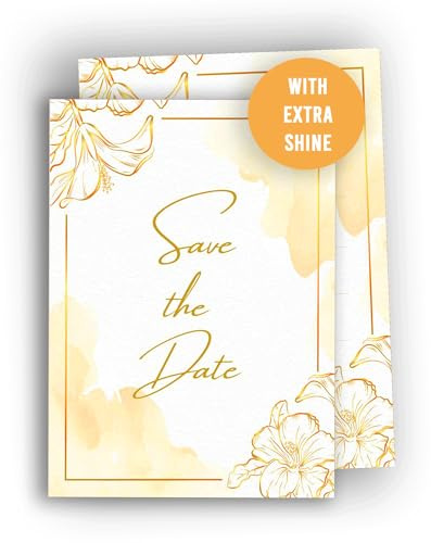 Edition Colibri Lot de 10 cartes « Save the Date » avec enveloppe - Cartes A6 pour mariage, cérémonie civile, anniversaire, garden-party, baptême, communion, cérémonie d'arrivée à l'âge adulte, fête
