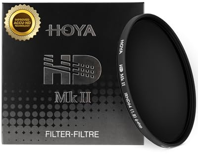 Hoya 67mm ND Filter HD Mk II IRND64 – 6-Stop Neutral Density Camera Lens Filter with Black Aluminum Slim Frame – ACCU-ND IR-Cut Tech – Waterproof Oil-Repellent & Multi-Coated Optical Glass