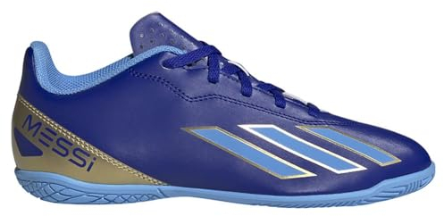 adidas X Crazyfast Messi Club Indoor Boots Fußballschuhe, Lucid Blue/Blue Burst/Cloud White, 37 1/3 EU