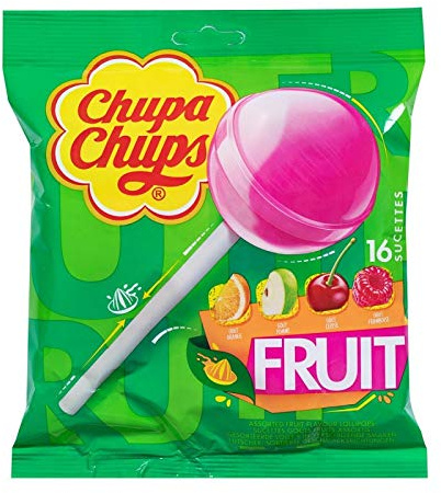 CHUPA CHUPS - Sucettes Aux Fruits 192G - Quatre Articles