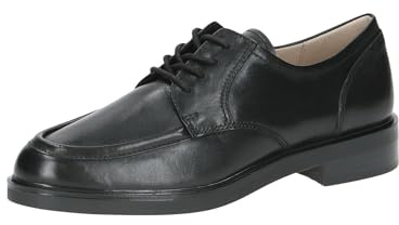 CAPRICE Damen Schnürschuhe aus Leder Elegant, Schwarz (Black Nappa), 38 EU