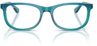 Ray-Ban RY1642 Nuove montature per occhiali da vista quadrate Wayfarer, Lenti trasparenti blu/verde/demo, 46 mm