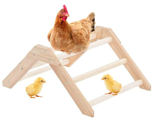 Chick abborre för brooder | Träningsstativ för träkyckling, halkskydd husdjurstillbehör, coop träningsstege för Gerbils papegoja små djur sparv fjäderfä
