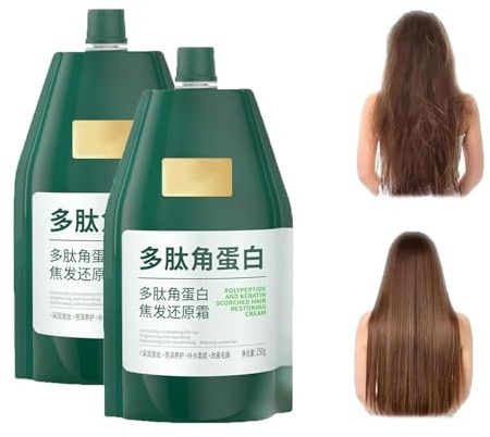 Crema hidratante y suavizante Polypeptide Keratin, mascarilla capilar de keratina para cabello seco y dañado