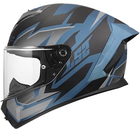 LS2, Casco Moto Integrale RAPID III XTREM Black Blue Petrol, M