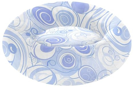 Purple Simple Circles - Cama ortopédica para mascotas y gatos, calmante y antiansiedad, para mascotas de tamaño mediano, XS