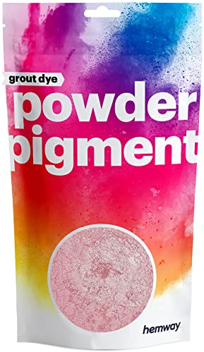 Hemway Grout Powder Pigment Metallic Rose Gold 100g | Coloured Dye for Grout, Cement, Concrete, Mortar, Plaster, High Colour Saturation