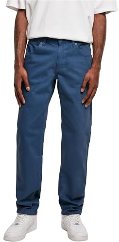 Urban Classics Herren Hose Colored Loose Fit Jeans darkblue 42