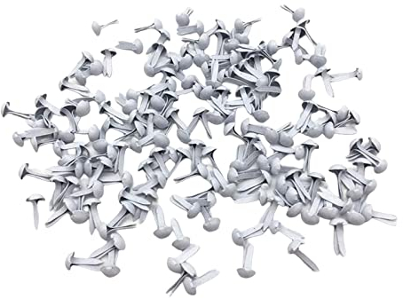 MagiDeal Mini Scrapbooking Brads 200 Stück, Mini Runde Brads Papier Briefklammern Papierverschlüsse für Scrapbook, Kunsthandwerk, Handwerk, DIY, Bastelprojekte, 4.5 * 8mm