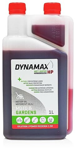 DYNAMAX M2T Super HP 2-Stroke Engine Oil 1 Litre, 2T Garden Engine Oil, Low Ash