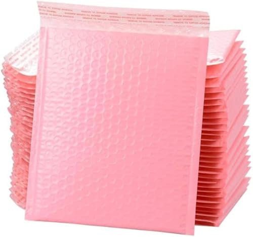 DERAYEE 24 Stück Rosa Luftpolsterumschläge Versandtaschen,11x15cm selbstklebende Gepolsterte Briefumschläge für Warensendung