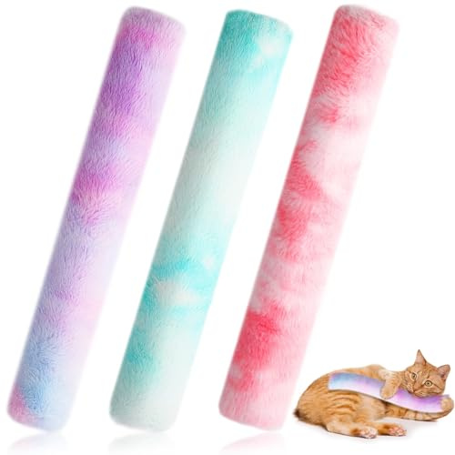 WPPQWP Muteniao - Juego de 3 cojines interactivos para gatos y gatos, incluye polvo de hierba gatera (40 g)