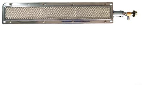 Barbacoas Barbacoas Barbacoa Parrilla de gas quemador lateral infrarrojo Calentador de cerámica Placa de aluminio Quemador infrarrojo con boquilla (41 x 8 cm)