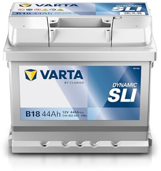 VARTA Automotive DYNAMIC SLI (B18) 12V 44Ah 440A - Nassbatterie KFZ mit Standardausstattung & ohne Start-Stopp System - Starterbatterie für einfachen Energiebedarf - Bleisäurebatterie wartungsfrei