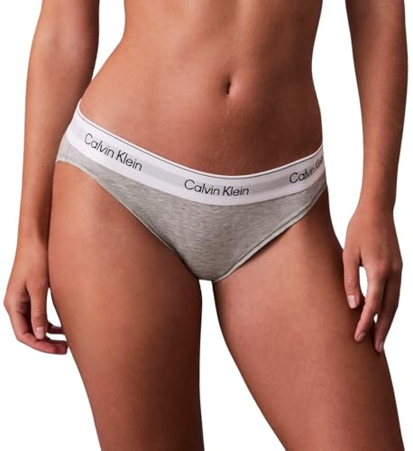 Calvin Klein Braguita Tipo Bikini Mujer con Logotipo en la Cintura