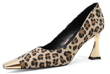 QUEEN HELENA Décolleté Eleganti Scarpe con Tacco Alto Donna K4058 (Maculato, Sistema Taglie Calzature EU, Adulto, Donna, Numero, Media, 39)