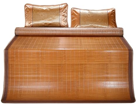 Colchón de bambú plegable de doble cara para dormir con aire acondicionado para camas individuales (80 x 190 cm)