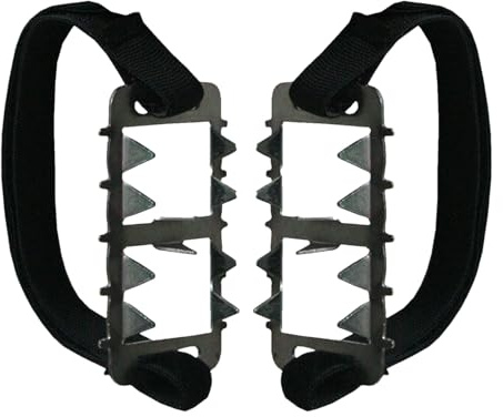 Jsnwernb Anti-slip-knoppar för - 2 st halkfria knoppar snösäkerhet is - justerbara klor utomhusutrustning, vuxna, seniorer, vandring, klättring, fiske