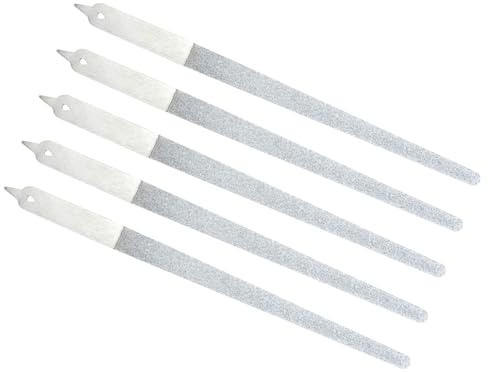 Homoyoyo 5pezzi Unghie in Acciaio Inox per Manicure e Pedicure Strisce Abrasive Doppia Faccia per Levigatura e Lucidatura delle Unghie