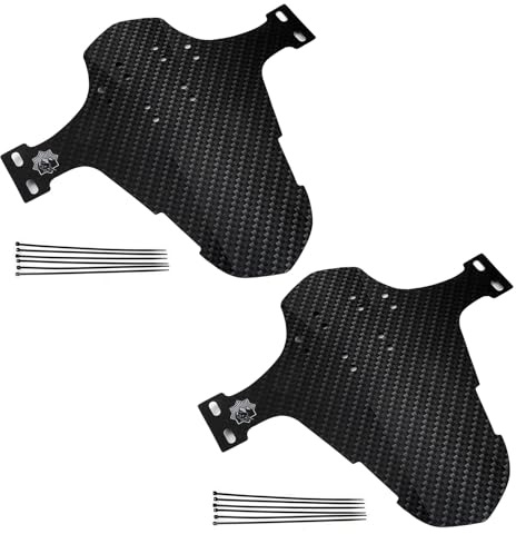 KACCDE Juego de 2 guardabarros delanteros y traseros para bicicleta Mountian, juego de guardabarros plegables para mantenimiento