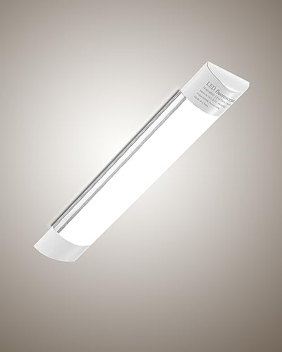 Bellanny LED Deckenleucht Röhre Licht 30cm, 10W 1200LM Leuchtstoffröhre, Neutralweiß 4500K Feuchtraumleuchte 130° Abstrahlwinkel Lichtleiste für Badzimmer Wohnzimmer Küche Garage Büro