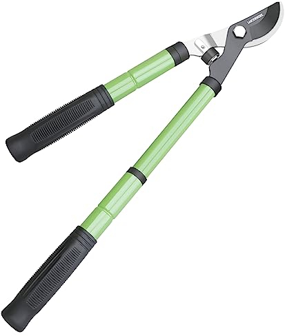 GARDENWORK Coupe-Branches 43-58CM,Coupe Branche Telescopique avec Lames SK5,Coupe Branche Manuel Professionnel pour Arbres Fruitiers,Bois Mort,Buissons,Poignées en Caoutchouc,Coupe les Branches de 5CM