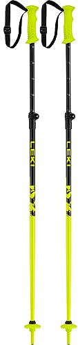 LEKI Rider Kinder Skistöcke Vario Neon Gelb 85-105 cm