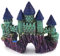 MULAIDI Aquarium Simulation Schloss Ornament Landschaftsbau Stein Paket Kleines Set Simulation Wasser Gras Vulkanstein Bubbler Fisch für Tank Dekorationen Aquarium Dekoration