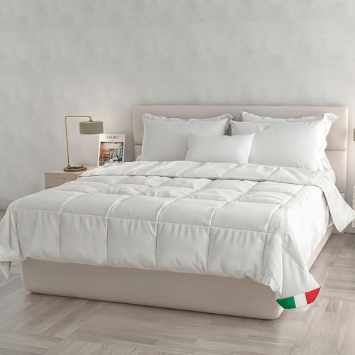 Italian Bed Linen Prestige Couette fabriquée en Italie d'été, Blanche, 150 x 200 cm