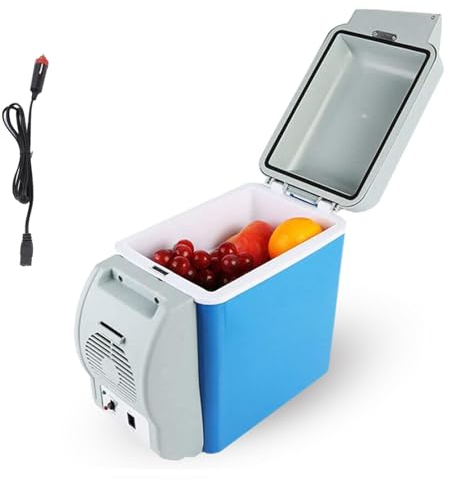 BesBet Refrigerador EléCtrico De Bajo Ruido, 7.5l,Coche 12v,Bajo Ruido Nevera De Camping, Con FuncióN De Enfriamiento Y CalefaccióN Mini Nevera Coche, Nevera PortáTil Para Acampar