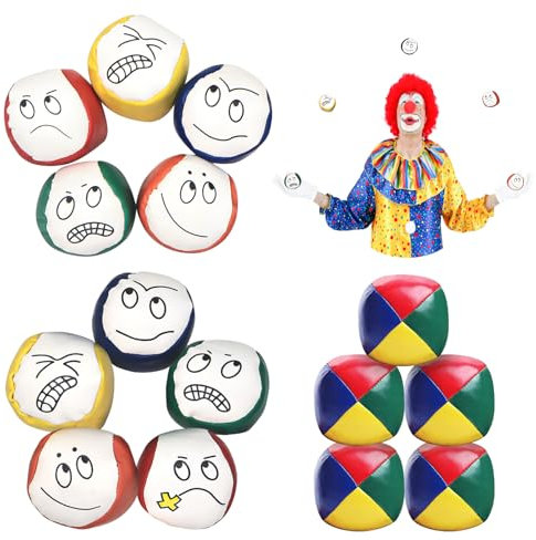 Jonglierbälle 15 Stück Jonglierbälle Kinder Weiche Jonglieren Bälle für Anfänger Jonglierball Set PU Juggling Balls Langlebige Jonglieren Pädagogische Jongliersets für Jungen Mädchen und Erwachsene