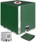 SOBEAU IBC Tank Abdeckung 1000L, IBC Container Zubehör, Wassertank Abdeckplane mit Transparenter Folie, Anti-UV Schutzplane Regenwassertank Abdeckung, IBC Wassertank Abdeckung, Grün