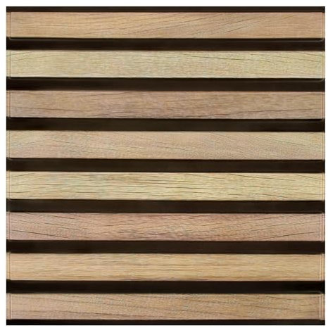 COMSTICKC Lot de 10 panneaux muraux 3D, autocollants, aspect bois, 30 x 30 cm, revêtement mural 3D, autocollant, aspect bois, panneau mural en PVC, pour décoration murale intérieure, grain de bois