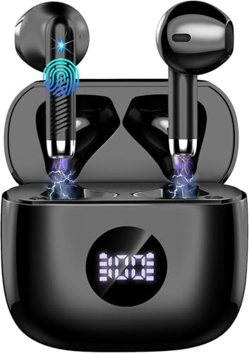 Cuffie Bluetooth Auricolari Bluetooth 5.4, Cuffie Wireless con 4 ENC Cancellazione Rumore Mic, Cuffie in Ear 40 Ore di Riproduzione, Cuffie Senza Filo HiFi Stereo IP7 Impermeabili per iOS & Android