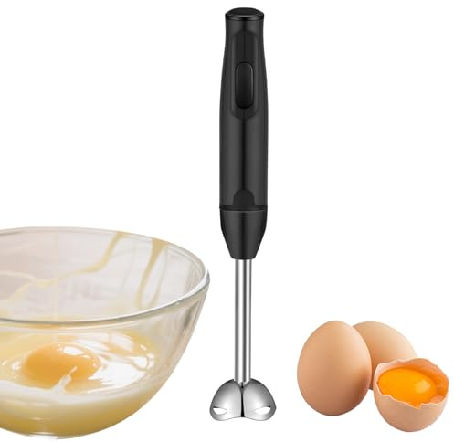 Hand Blender | 400 Watt Immersion Rod | Portable Hand Blender - For Soups Purees Foods Coffee Milk Drinks Pastry and Kitchen Cooking