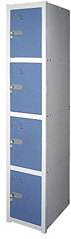 Vestiaire métallique 4 portes. Module 1 Élément. Mesures: 1800/430/520 mm. Démonté