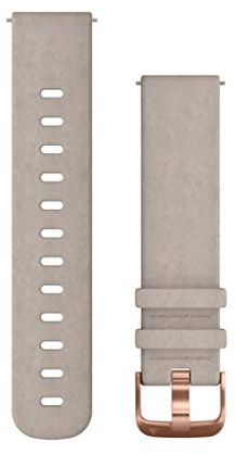 Garmin Quick Release Band, 20mm, Gray Suede with Rose Gold Hardware