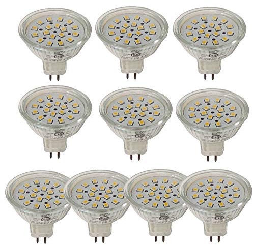 TECNOLUX EURO-LAMPADINA LED G5.3 12V 4.6W 6000K (pacK 10)