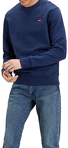 Levi's Men's Crew Sweatshirt Blue S