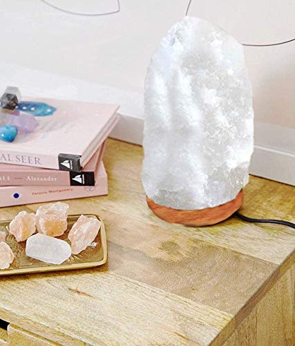 Clossy London Healing IONES terapeutisk naturlig Himalaya rosa/orange kristall sten salt lampa (3-5 kg 18-22 cm hög)