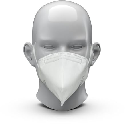elastocare 10x FFP3 Atemschutzmaske Zertifiziert Made IN Germany FFP3 Maske Staubschutzmaske Atemmaske Staubmaske 10 Stück verpackt in Aufbewahrungsbox und hygienischen PE-Beutel (10)