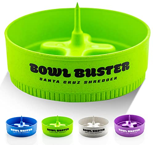 Santa Cruz Shredder Bowl Buster ein langlebiger Tischaschenbecher mit Schürhaken aus Hanfmaterial (Lime)