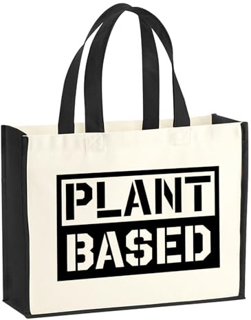 Huuraa Jute bag Plant Based Modern Gift shopper shopping bag Black 21 liters jute and cotton Plant Based Modern Attention