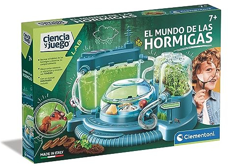 Clementoni Myrornas stad - vetenskaplig leksak för att lära av insekter, skapa en myrvärld med olika miljöer, från 7 år gammal, spansk leksak (55508)