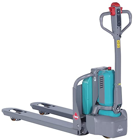 Ameise Elektro-Hubwagen PTE | 1.100 kg Tragkraft | 1.150 mm Gabellänge | Lithium-Ionen-Batterie 24V/ 20 Ah mit Ladegerät | 3,5 h Ladezeit | Multi-Funktionsdeichselgriff | Hubwagen elektrisch